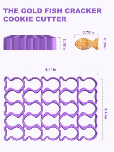 PALKSY Gold Fish Cracker Cutters