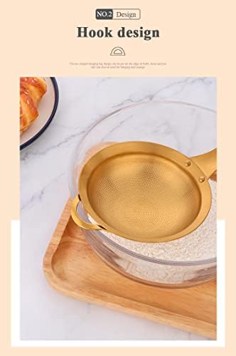 SS Mesh Strainer with Long Handle for Kitchen More