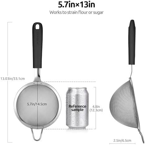 U-Taste 55 Inch Fine Mesh Sieve Kitchen Colander
