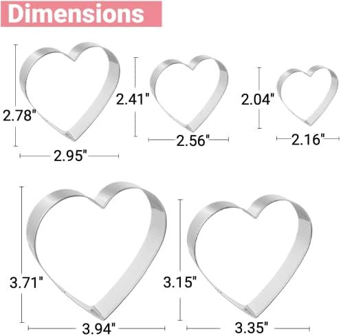 Five Heart-Shaped Cookie Cutters for Valentines Day and More