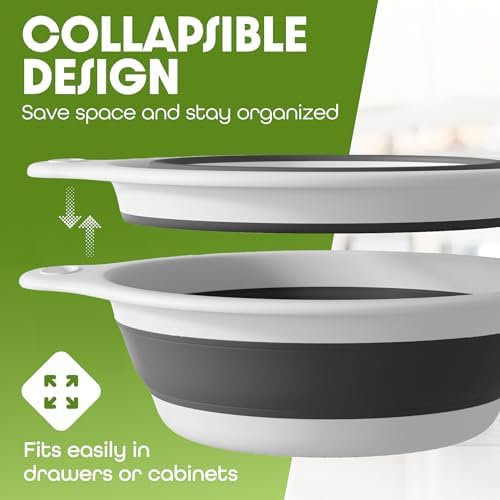 Collapsible Kitchen Colander for Veggie Removal Perfect for Frequent Users