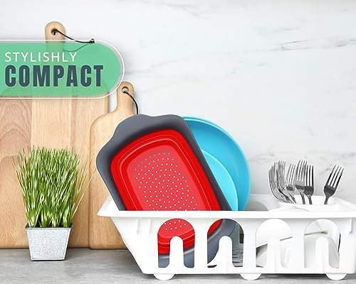 Collapsible Silicone Colander XL Large Kitchen