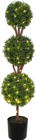 Beautiful 48Outdoor Artificial Topiary with LED Lights