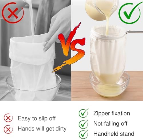 FatCat Reusable Nut Milk Strainer