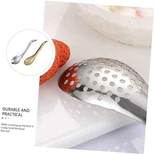SHOWERORO Steel Kitchen Colander Spoon - Durable Spill-Proof and Comfortable