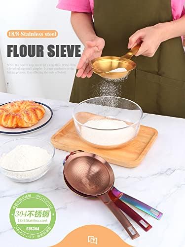 SS Mesh Strainer with Long Handle for Kitchen More