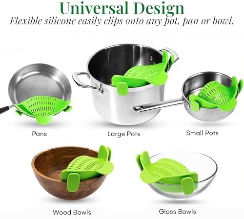 Compact Collapsible Strainer - Heat-Resistant Kitchen Gadget for Easy Straining