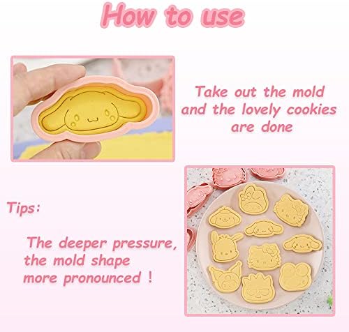8-Piece Mini Cartoon Cookie Cutters for Baking