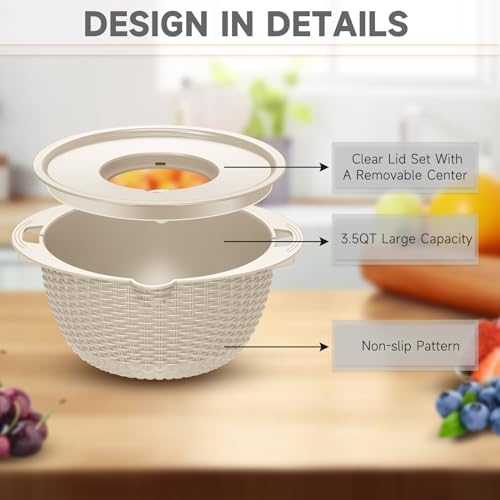 Balavina 4-in-1 Colander With Bowl Set
