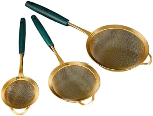 Stainless Steel Mesh Strainer with Wooden Handle for Cooking