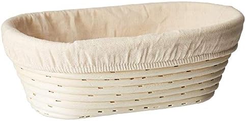 Brilliantly Bakers Rustic Handmade RattanProofing Basket for Artisan Baking
