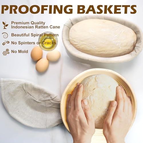 Sourdough Bread Proofing Basket Set for Perfect Loaves