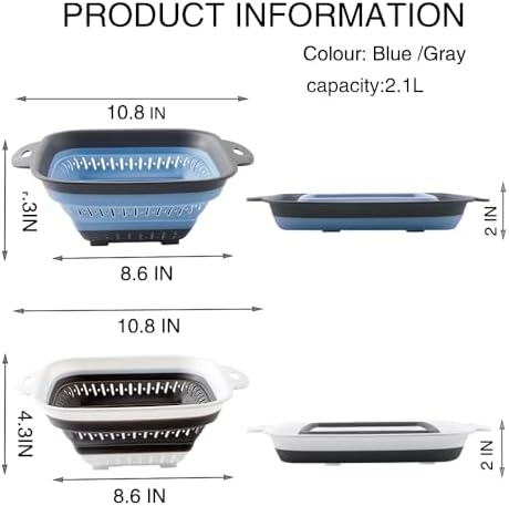 Collapsible Silicone Colander Set