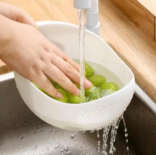 Easy-to-Use Rice Washing Bowl for Kitchen Straining