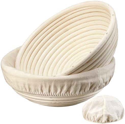 Dimpola Sourdough Proofing Basket Set of 2 9 Inch