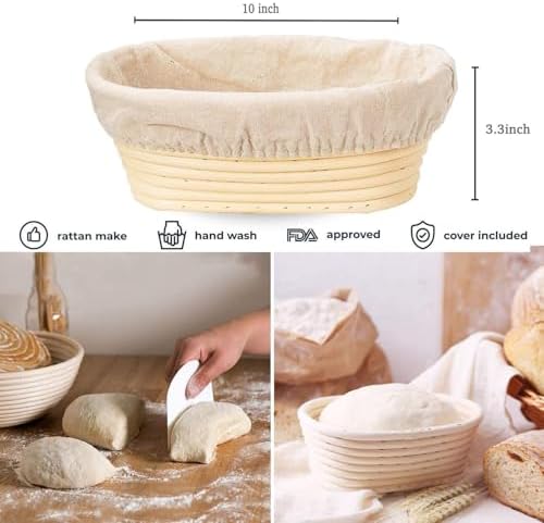 Banneton 2-Pack Bread Proofing Basket Proven Convenience Quality