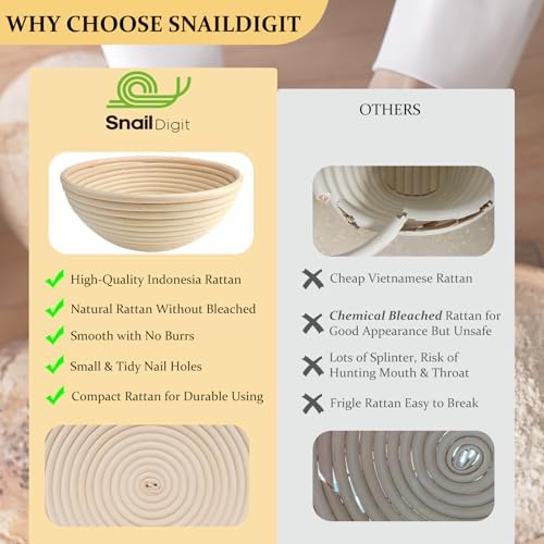 Banneton Proofing Basket Set for Artisan Bread Making