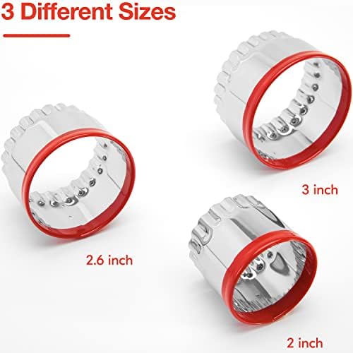 Fluted Round Cookie Cutters Set