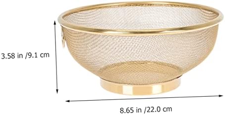 SHOWERORO Stainless Steel Colander Sieve Fine Mesh Durable Kitchen Essential
