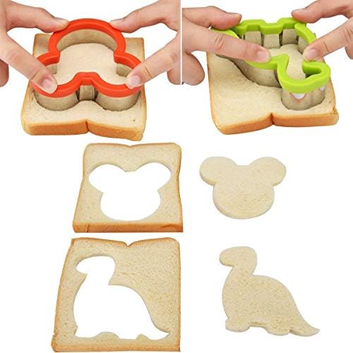HiHITAOO Sandwich Cutter Set for Kids Lunchset