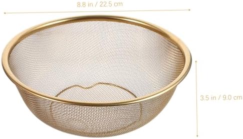 Premium Stainless Steel Deep Fryer Basket with Handle for Rice Straining