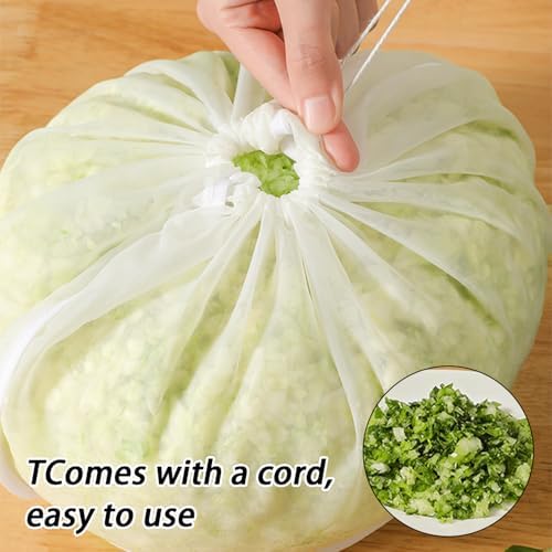 3-Piece Reusable Straining Bags for Kitchen