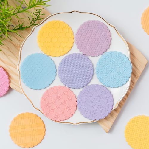 3-Pack Cookie Embosser Set for Fondant Stamps