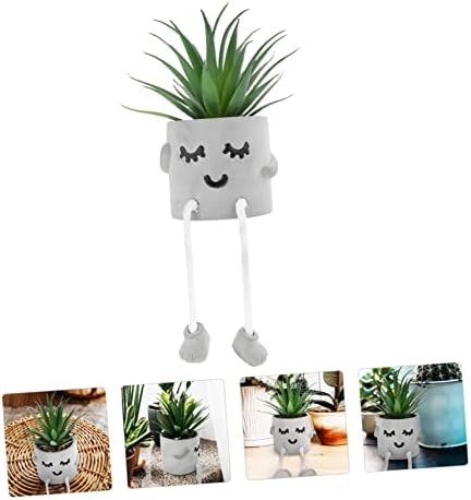 Zerodeko Cute Hanging Leg Bonsai Fake Plant Decor