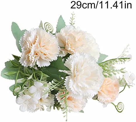 Beautiful Beige Carnation Artificial flowers Bouquet for Weddings