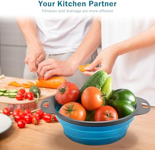 Adjustable Silicone Colander Set
