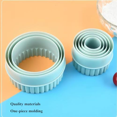 Boluoni Cookie Cutters - 8 PCS Set with Versatile Round and Circle Biscuit Cutters