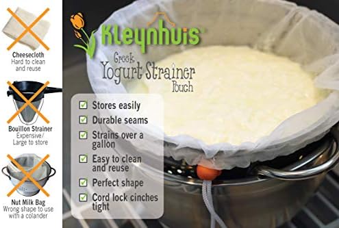 Perfect Greek Yogurt Strainer Pouch 16x9