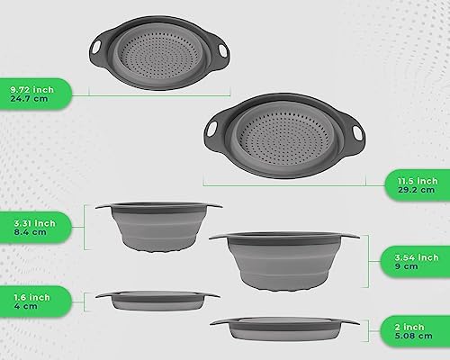 Collapsible Kitchen Strainer Set by Comfify