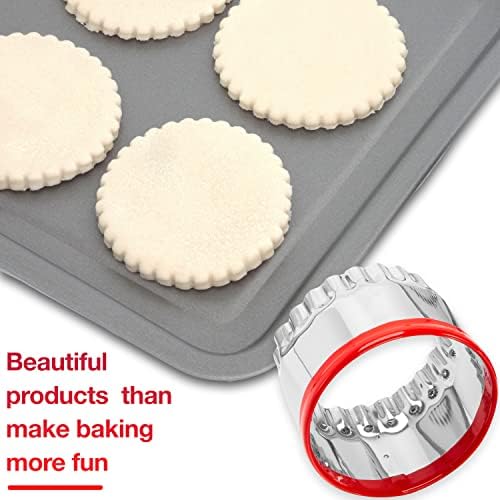 Fluted Round Cookie Cutters Set