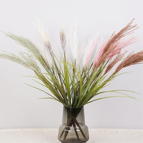 2-Piece Simulated Reed Grass artificial greenery plants White