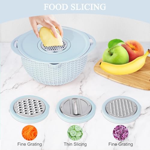 4-in-1 Kitchen Colander Set with Mixing Bowl