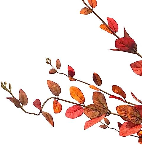 Vibrant Rustic Leaves Bush Set for Fall Decor