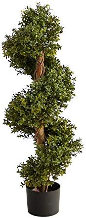Distinct 33ft Boxwood Spiral Artificial Tree