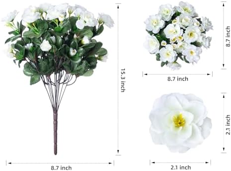 Real-Looking Outdoor Fake Flowers 3Pcs