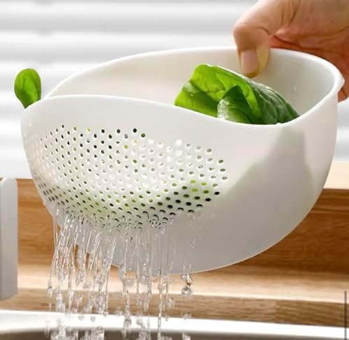 Easy-to-Use Rice Washing Bowl for Kitchen Straining