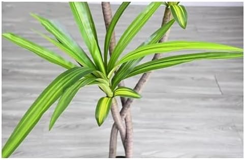 Artificial Yellow Line Tree Modern Fake Plant for Home Office