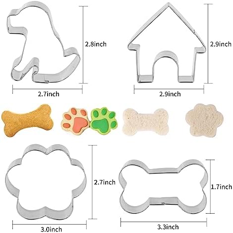 ANCKNE Dog Bone Cookie Cutter Set
