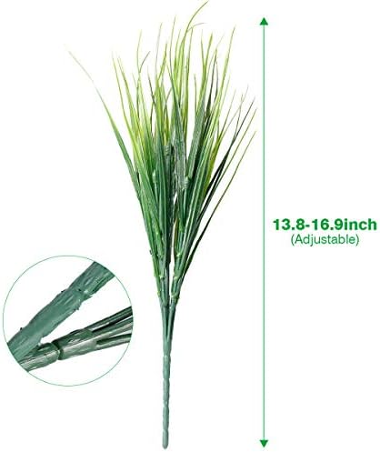 30-Pack Synthetic Grass Set with Realistic Faux Plants