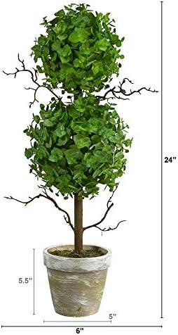 Eucalyptus Double Ball Topiary Artificial Tree