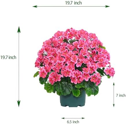 QIANYUN 20 Artificial Topiary Dark Pink