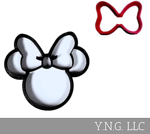 Minnie Mouse Her Bow Cookie Cutters Made in USA with 3D printing