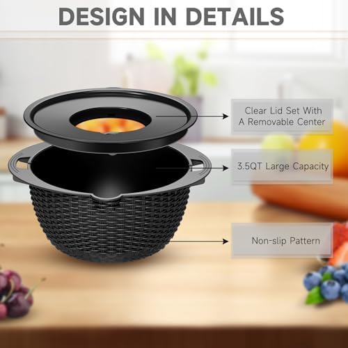 4-in-1 Kitchen Gadget Set -Versatile for Straining Washing and Rinsing