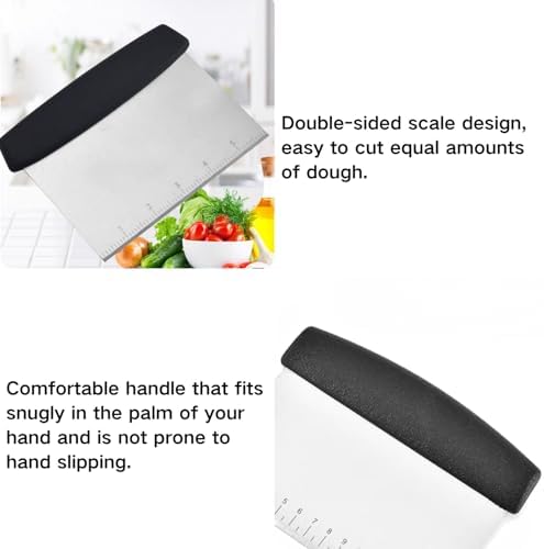 Auktosmn Large Number Cookie Cutter Set with Dough Scraper Chopper 9 Piece Set