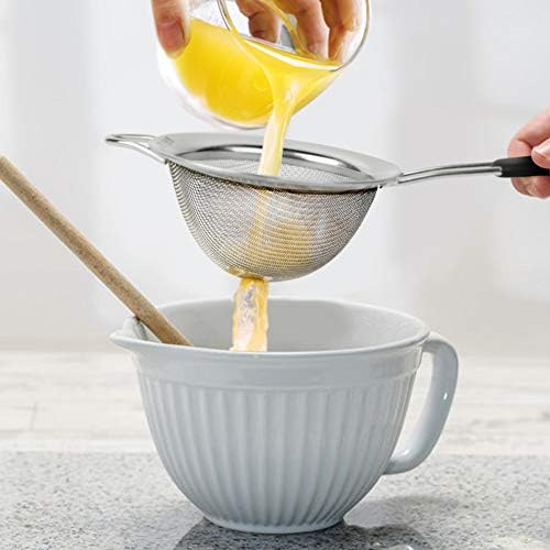 3-Piece Stainless Steel Strainer Set with 188 Mesh