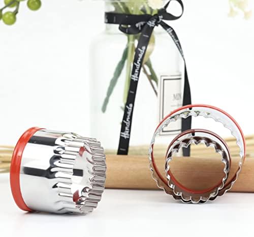 Fluted Round Cookie Cutters Set